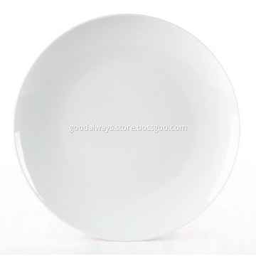 6-inch ,15.2-cm White Porcelain Coupe Plate Cake plate